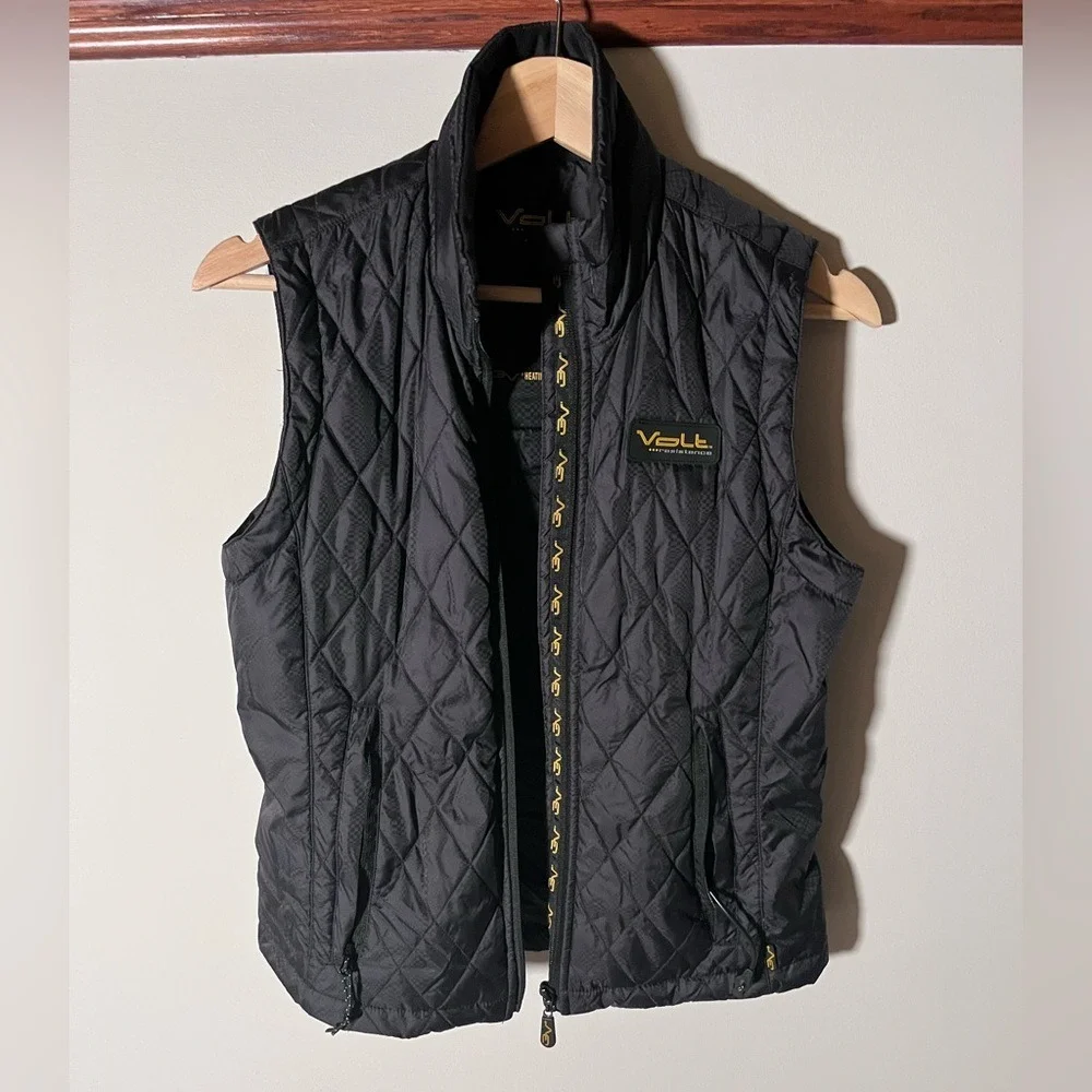 Black Quilted Volt Resistance Heated Women's Vest‎ battery not included.